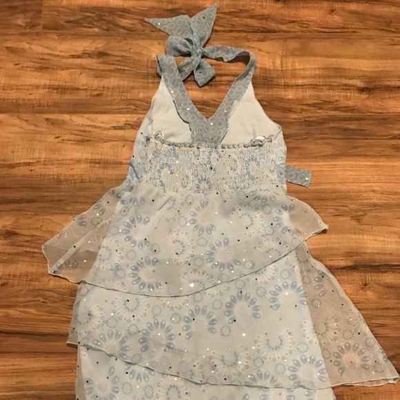 Light Blue Ruffled Dress - Picture 3 of 3